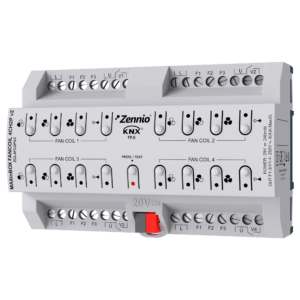 MAXINBOX FANCOIL 4CH2P V2 4 VÄLJUNDIT 3 ASTMELISE MOOTORI JUHTMINE + VENTIIL